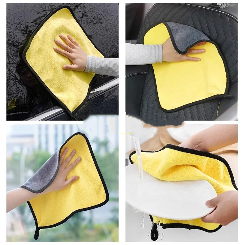 High-End Absorbent Microfiber Car Wash Towel - Superior Quality Detailing Cleaning Cloth for Car Wash Drying
