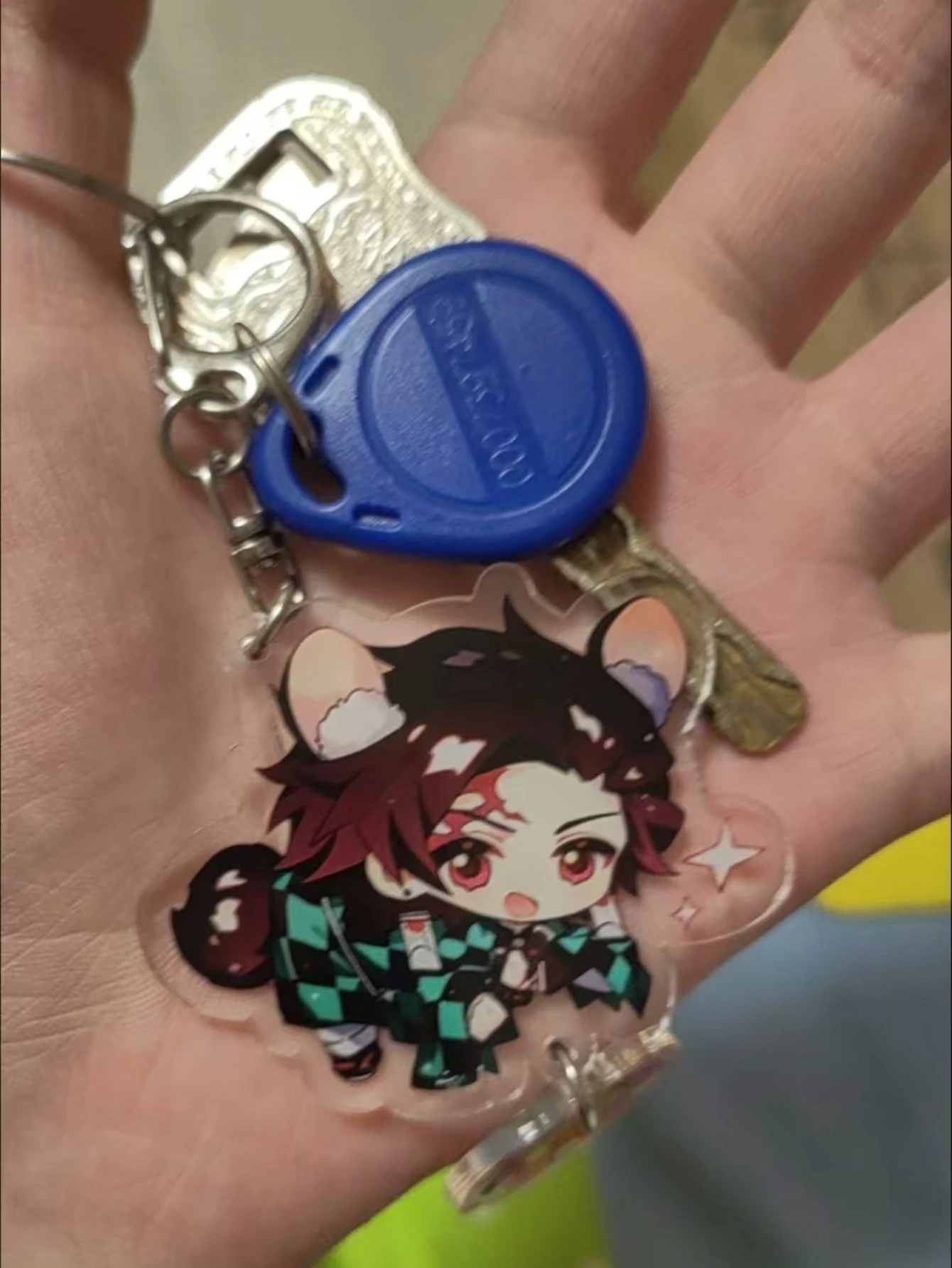Dämonentöter Anhänger Kimetsu No Yaiba Klinge des Geistes Schlüsselanhänger Acryl Taschenanhänger Auto Schlüsselanhänger Geschenk Schmuck Accessoires Geschenk