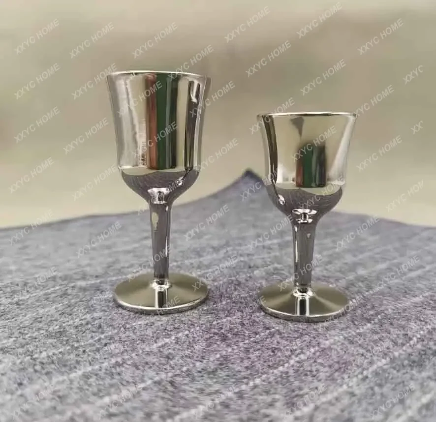 1 Piece High Quality Fashion Titanium Alloy Cup Tableware  Titanium Alloy Goblet