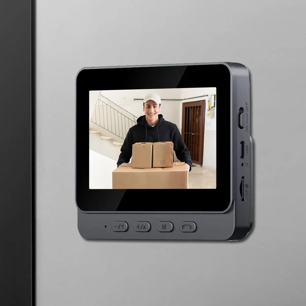 

Видео дверной звонок, видеодомофон, камера дверного звонка 1080P, 4,3-дюймовый IPS-экран, камера-глазок, 2,4G для виллы, домашнего офиса, квартиры