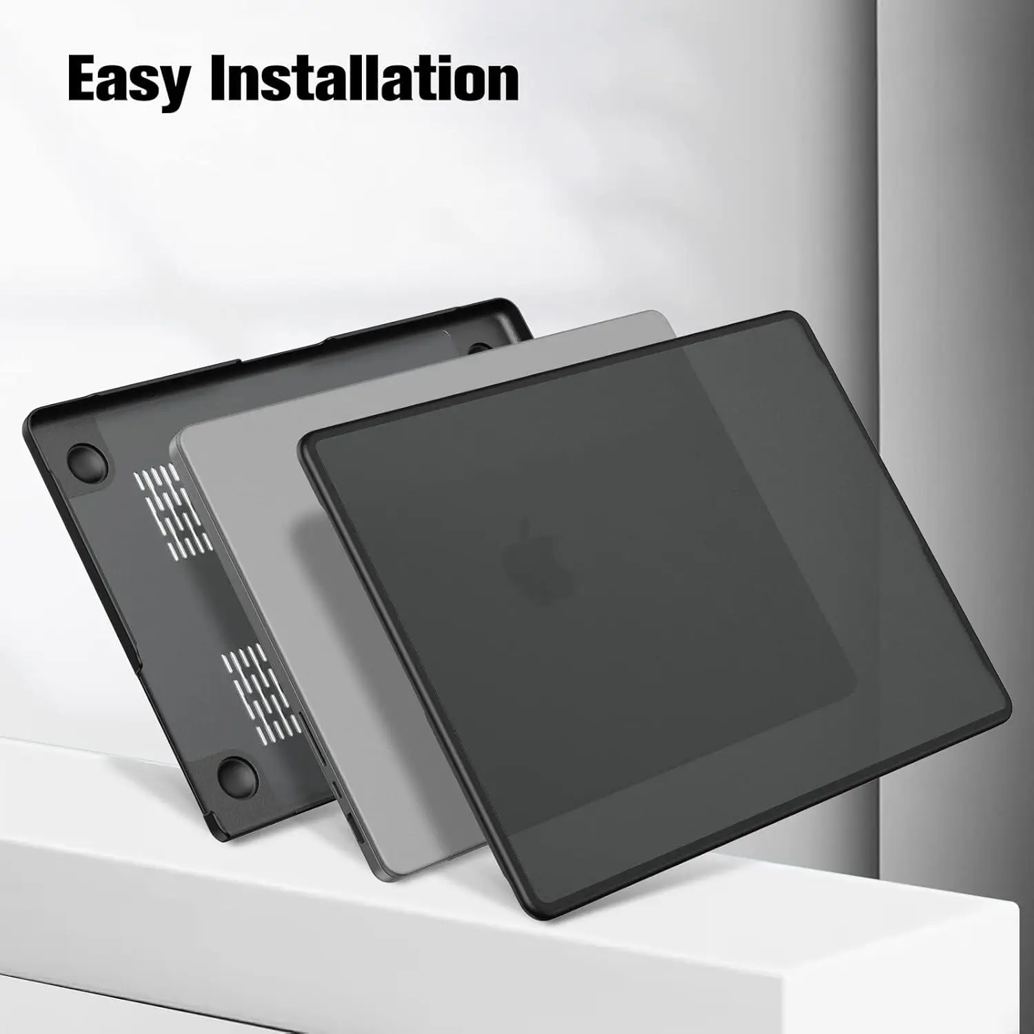 Miękki bumper z TPU i twarda obudowa do MacBooka Pro 14/16 cali M5 2026 2025-2021, modele z chipem M4 M3 M2 M1 Pro/Max, etui z TPU na krawędziach. — zdjęcie produktu 6
