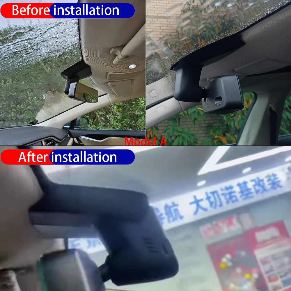 Dash Cam for Tesla Model S 60 P85 70D 85D P85D P90D P100D 2013-2025 Front＆Rear 4K DVR Dashboard Camera Video Recorder Parking