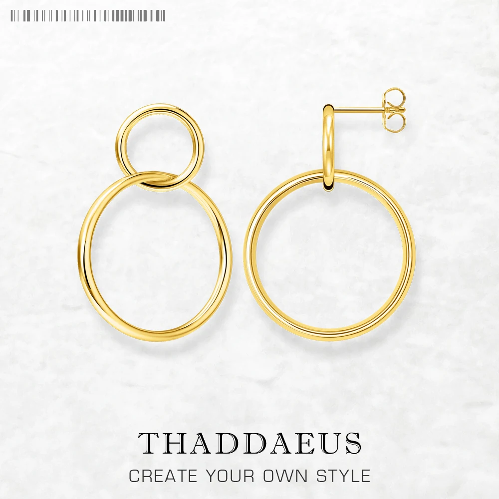 

Earrings Circles Europe Simplicity Fine Jewelry For Women Autumn Brand New Sterling Silver 925 Gift