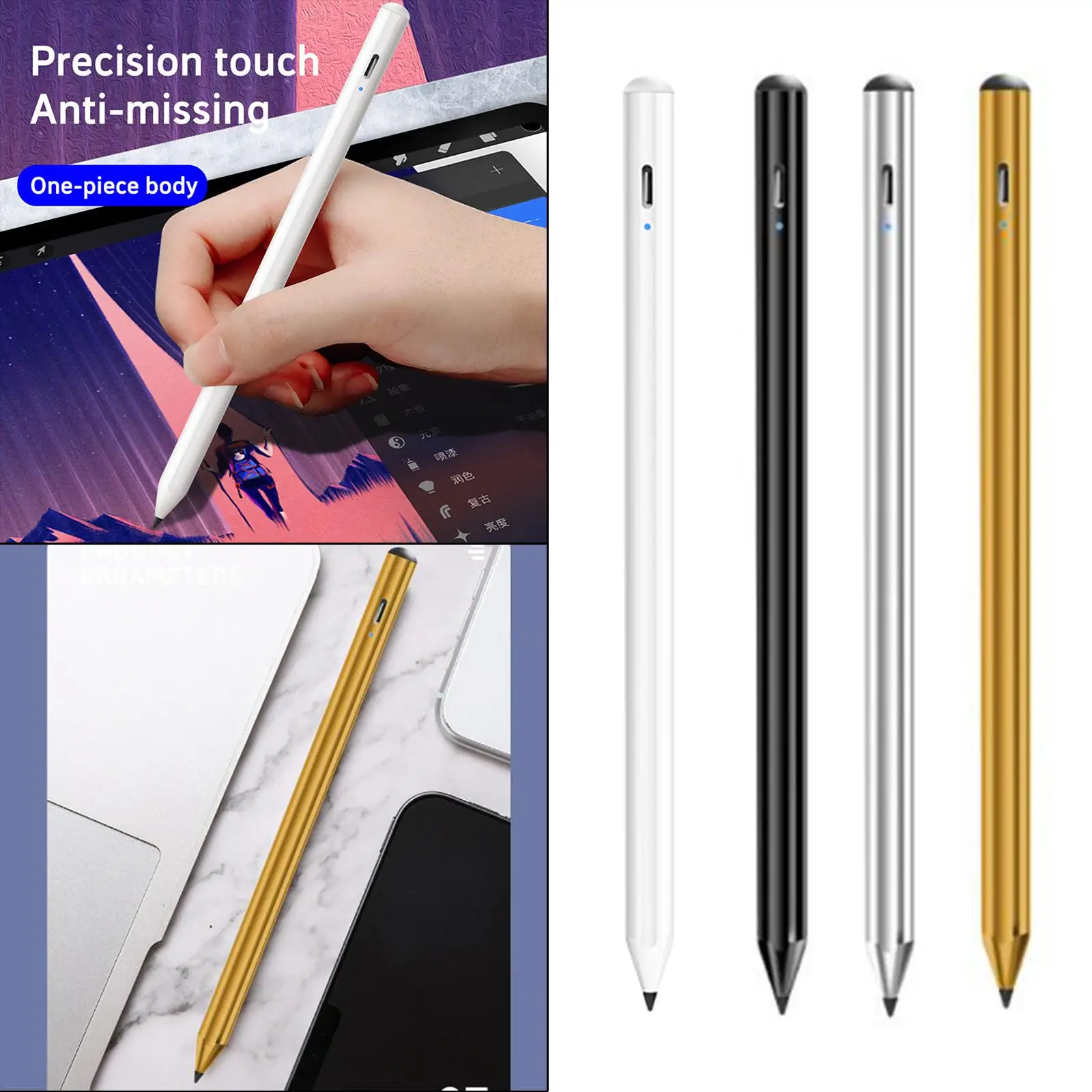 Active Stylus Pencil for Pro 11 12.9 3rd 4th 5th Gen with Magnetic Attachment and 10 Hour Battery Life