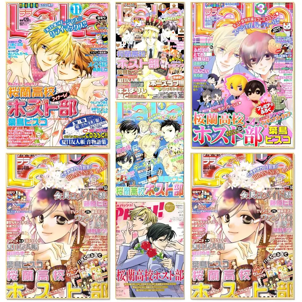 Anime Comedy O-Ouran High School Host Club Poster Living Room Bedroom Decorative Print Unframed Decor
