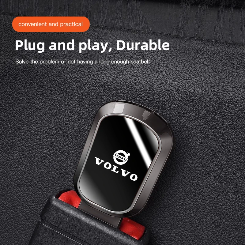 

Car Seat Belt Extender Plug Safety Strap Accessories For Volvo Rdesign XC90 XC60 XC40 V90 V60 V40 EC40 EX40 S60 S90 S80 V70 EX90