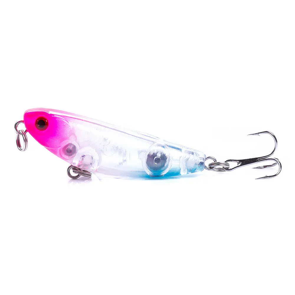 6pcs Mini Sinking Pencil Fishing Lure 5cm 5.5g, Micro Hard Bait Wobbler, Long Casting Trout Perch Bass Baits, Artificial Fishing
