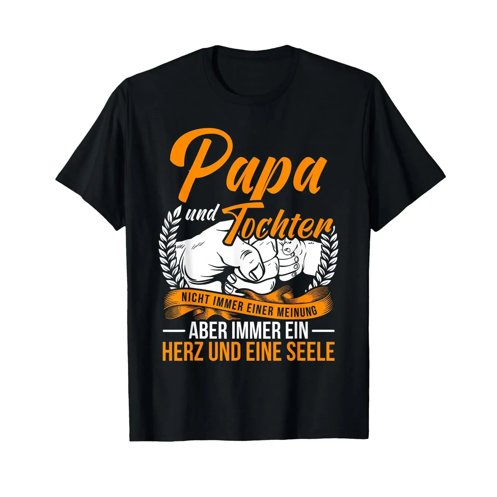 Partnerlook Papa und Tochter Father Daughter Saying Father's Day T Shirt black s vintage Washed Versatile Casual