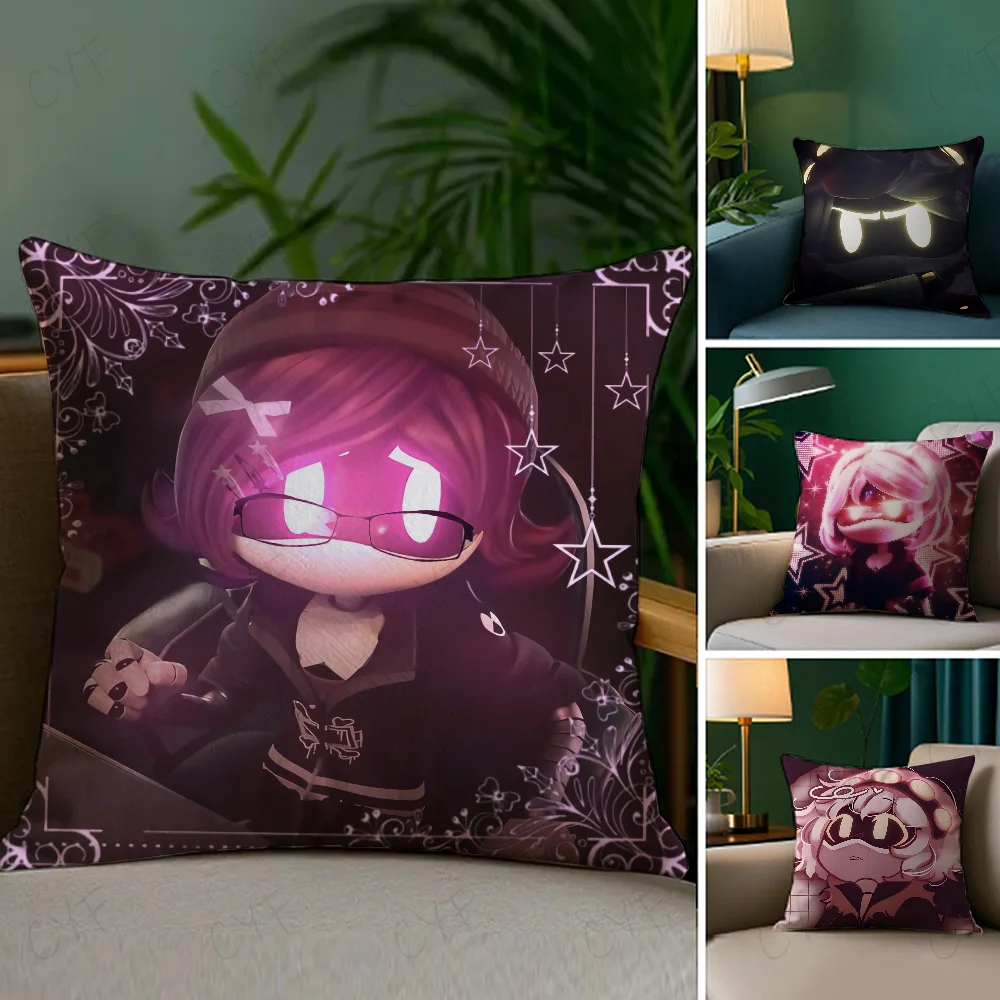 M-Murder D-Drones game Pillow Case Anti-dustmite Pillowcase Invisible zipper silky short plush Sofa cushion cover