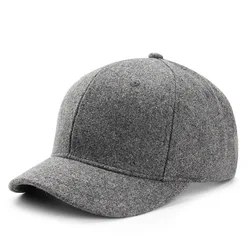 Mens Short Brim Baseball Cap Casual Retro Wool Warm Snapback Caps for Women Short Billed Umpire Dad Hats