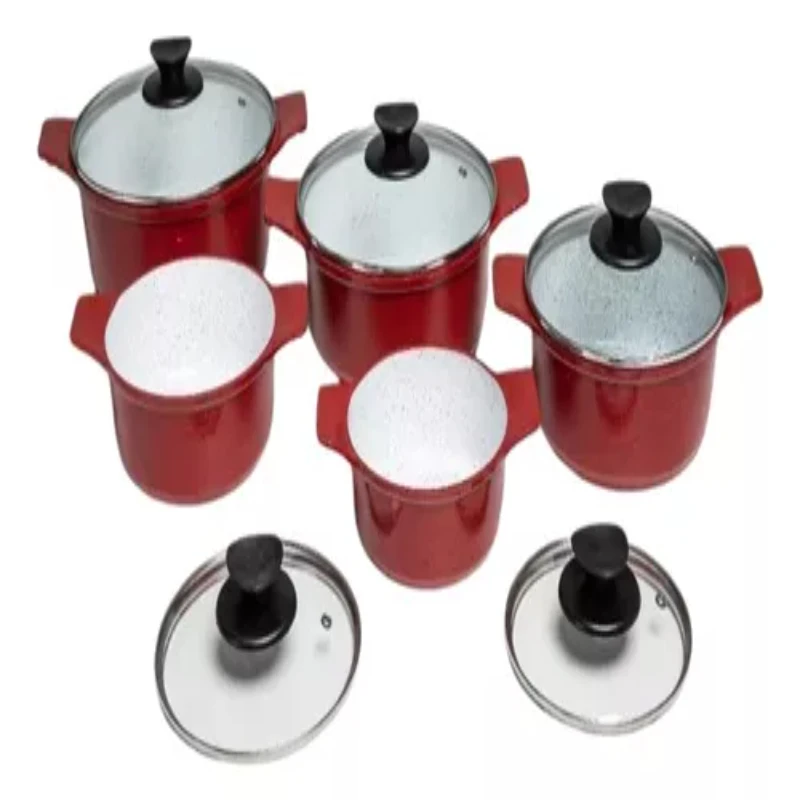 

Cookware Cast Aluminum Ceramic Coating Red Baking Cookware and Fryers