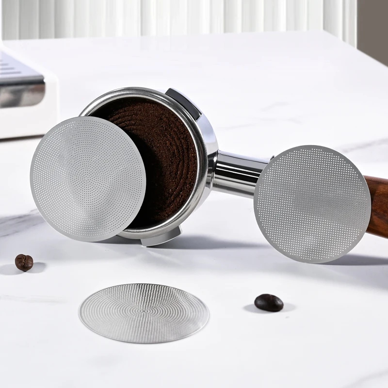 Filtro de Café Espresso Puck Screen de 51 mm, 53 mm, 58,5 mm, Soporte Reutilizable de 0,2 mm para Portafiltro de 51 mm, 54 mm, 58 mm, Accesorios para Baristas