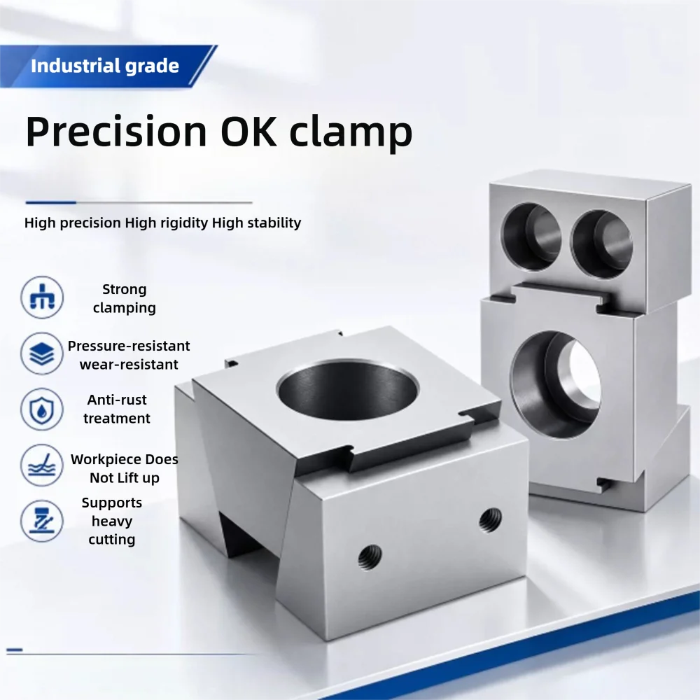 Workshop CNC Accessories Side Fixing Clamp Block M6 M8 M10 M12 M14 M16 M20 Steel Ok Chuck Presses Machine Vice Pneumatic Tool