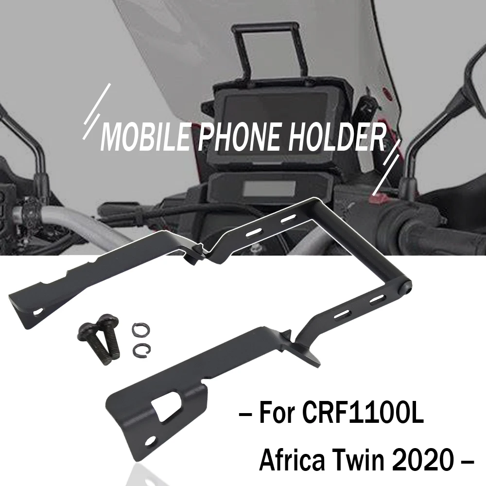 New Phone Holder Handle Bar Bracket For Honda CRF1100L Africa Twin GPS Navigation Mount Bracket Plate Motorcycle Accessories