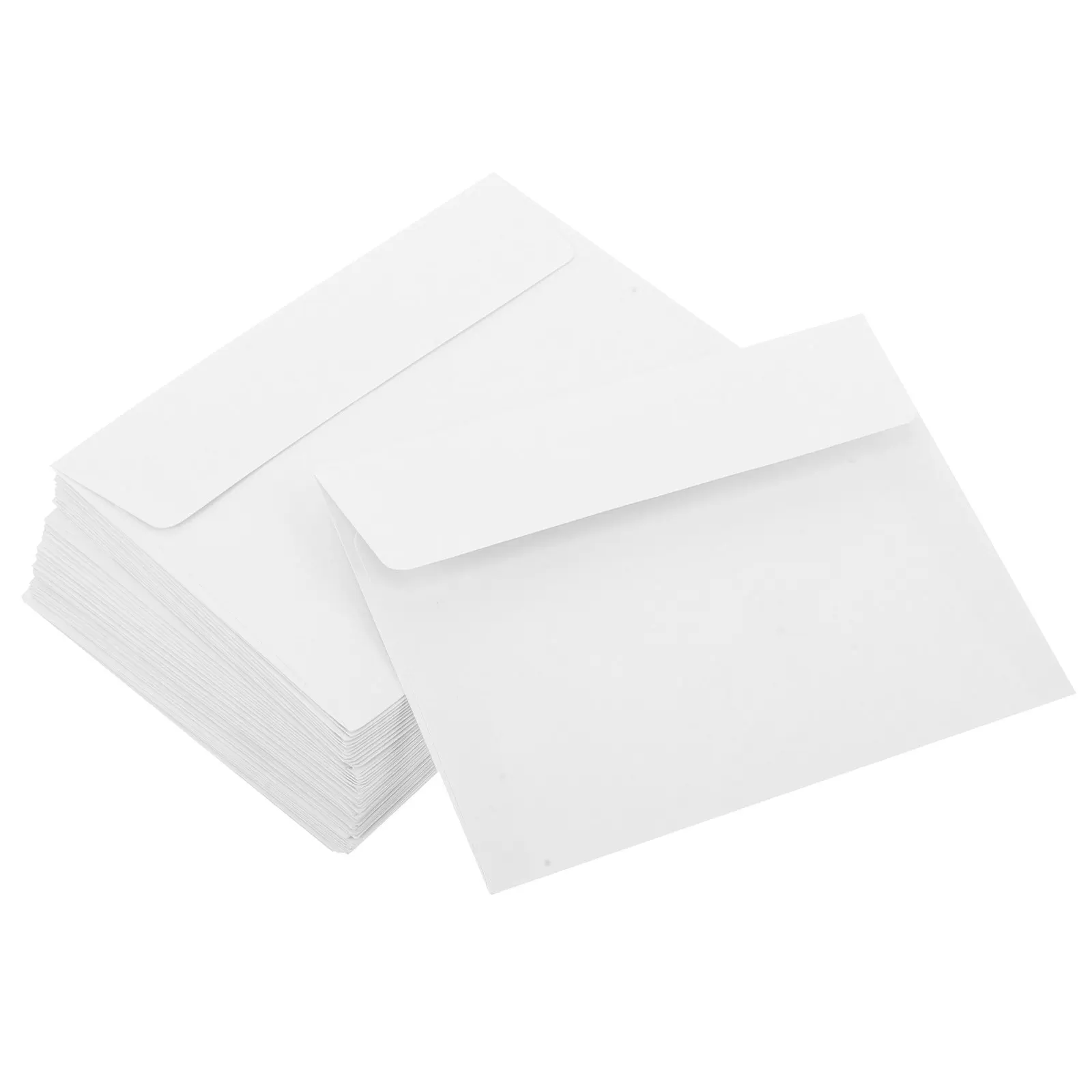 

50Pcs White Paper Envelopes A2 Self Seal Envelopes for Wedding Invitations Business Letters Greeting Cards Mailing Stationery
