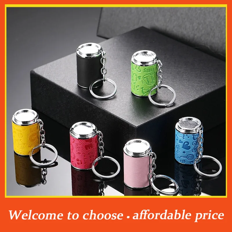 Coin Bucket Coin Storage Keychain Coin Bank Coin Bank Novelty Keychain Metal Coin Tube Keychain Portable Fashionable Key Pendant