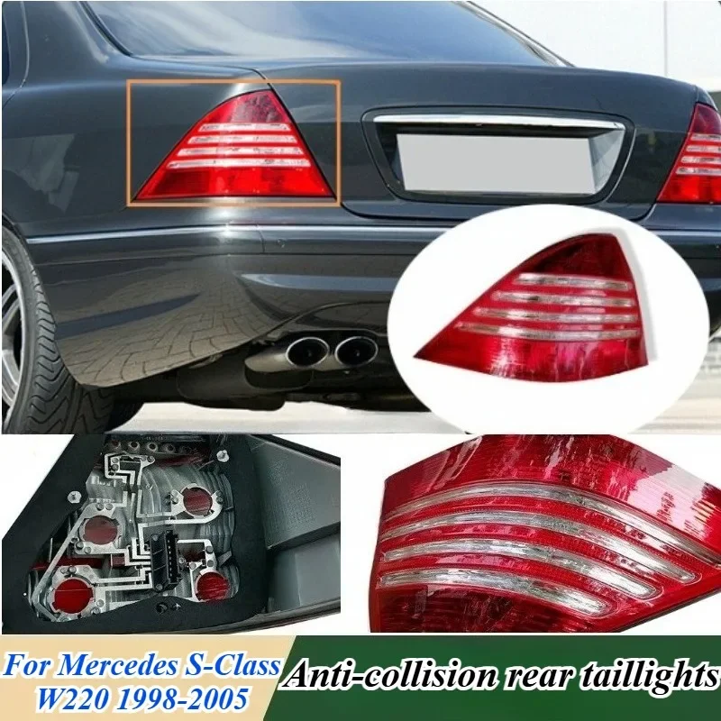 

For Mercedes W220 Rear Tail Light Assembly Replacement 2208200764 OE Style Aftermarket Left Right Lamp Housing Auto Parts Spare