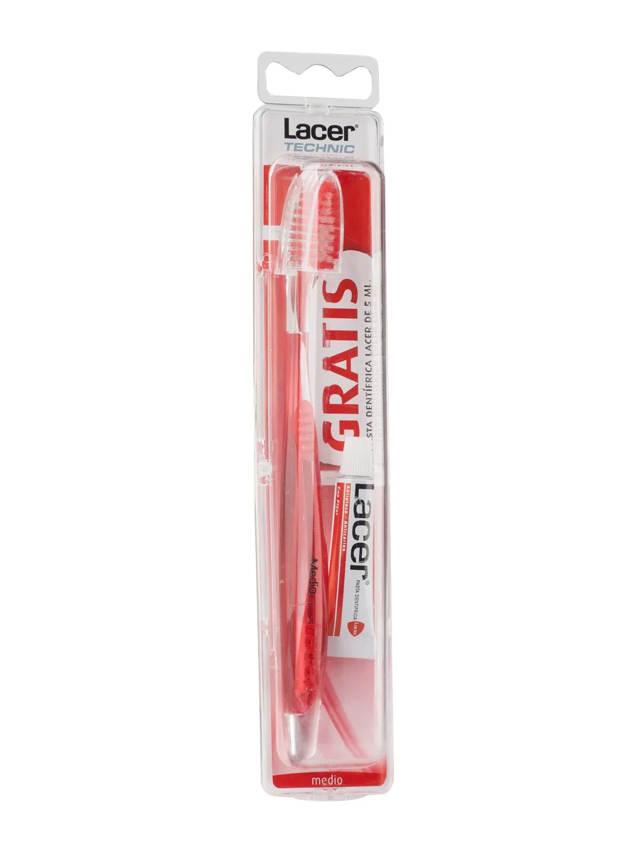 Lacer Toothbrush Adult technic Medium-Adult Toothbrush