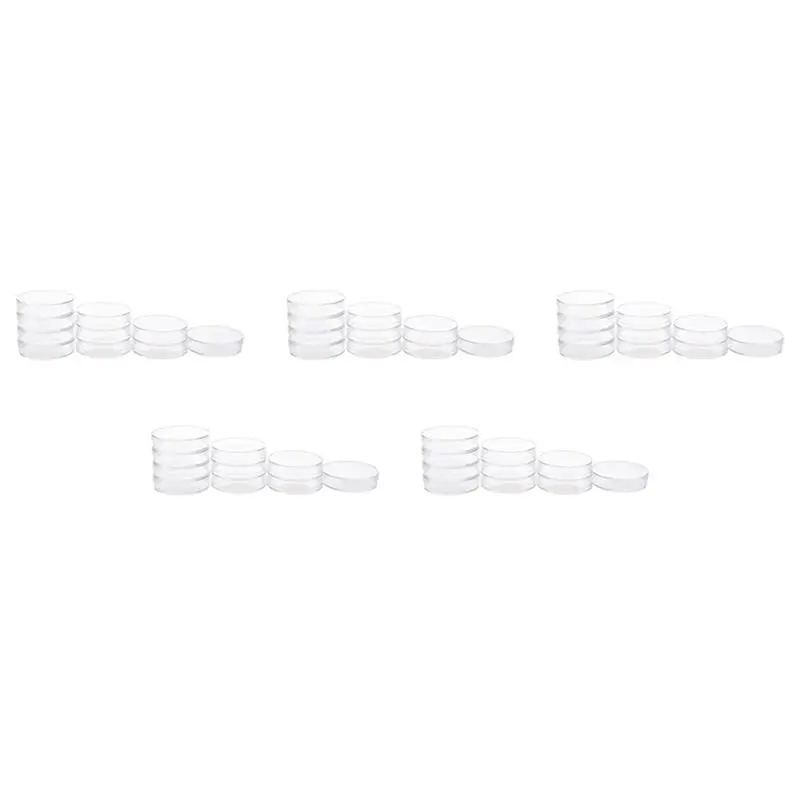 Ingenious-50Pcs Sterile Petri Dishes W/Lids For Lab Plate Bacterial Yeast 55Mm X 15Mm