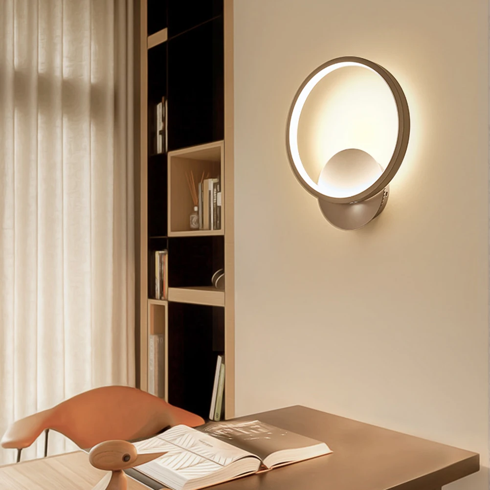 

Wall Lamp Bedroom Bedside Lamps Modern LED Lights Creative Indoor Home Decor Stylish Fixtures Round Design High Quality
