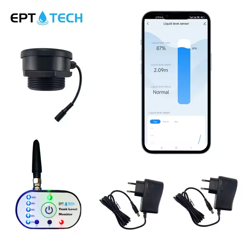 TCL-2206-P Regolatore di livello per cisterna ad ultrasuoni con misuratore di monitoraggio del liquido solido con presa intelligente