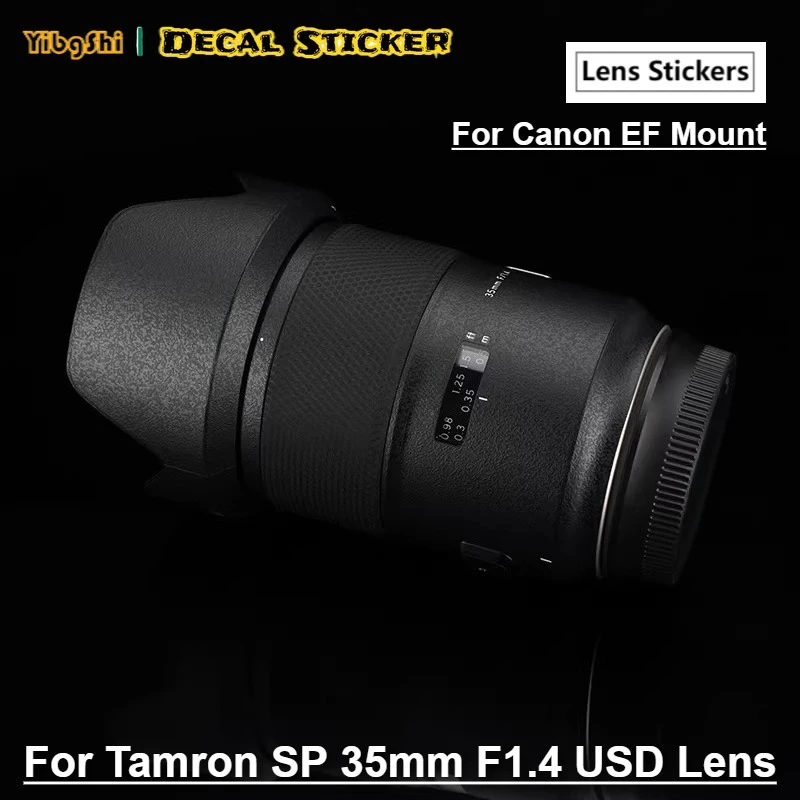 For Tamron SP 35mm F1.4 USD For Canon EF Mount Lens Sticker Full Coverage Protective Sticker Removable No Residue Vinyl Decal