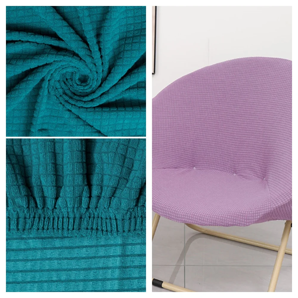 

Soft Warm Covers Semi Circular Chair Slip Useful Slipcovers Durable Seat Cover Elastic Home Supplies Chair Protector Case