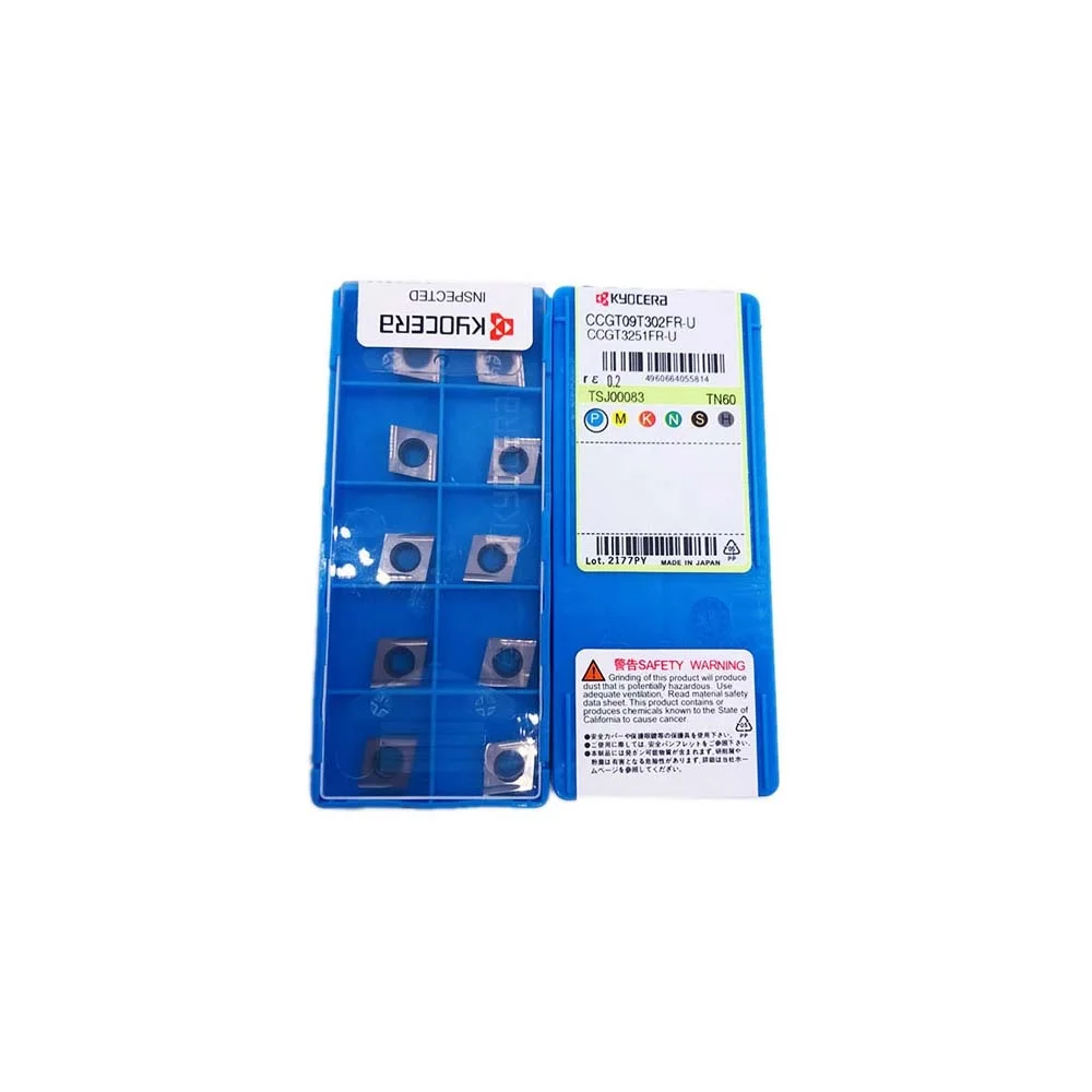 

Original CCGT 060201FR-U 060202FR-U 09T3003FR-U 09T301FR-U 09T302FR-U TN60 80° Diamond Positive Insert with Hole