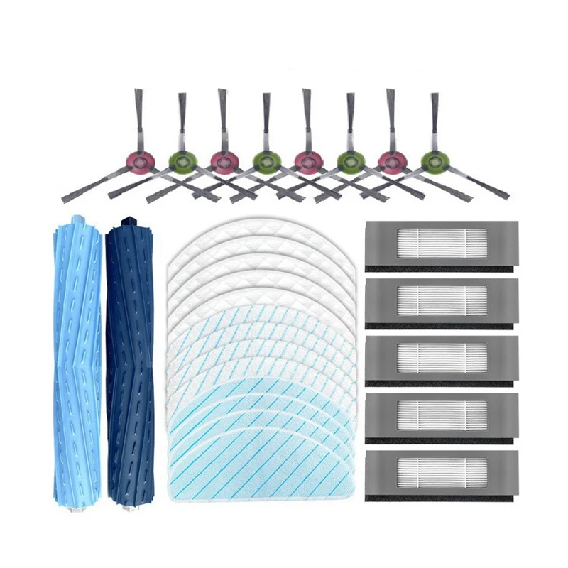 Новый фильтр Hepa, боковая щетка, основная щетка, тряпки для швабры для серии ECOVACS Deebot T9 AIVI, замена робота-пылесоса