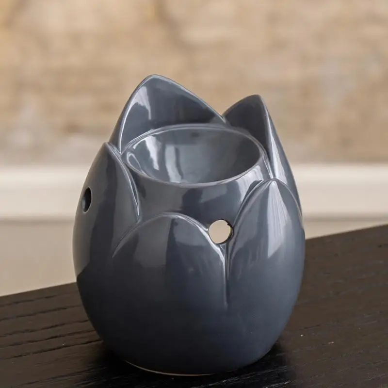 L9BE Handcrafted Ceramic Essential Oil Burners With Cats Theme Aromas Diffuser