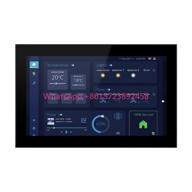 CNC Tablet Android Smart Home WiFi Tablet 14 Inch Inwall Touch Control Panel 1920*1080 Touch Screen POE Tablet for Smart Living