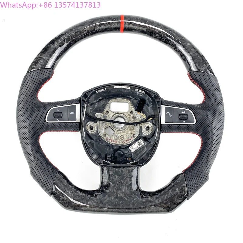

Au-di Car Steering Wheel Fit for Audi A3 A4 A5 B8 A6 Q5 Q7 S5 S4 2005 to 2011 100% Real Carbon Fiber Steering Wheel