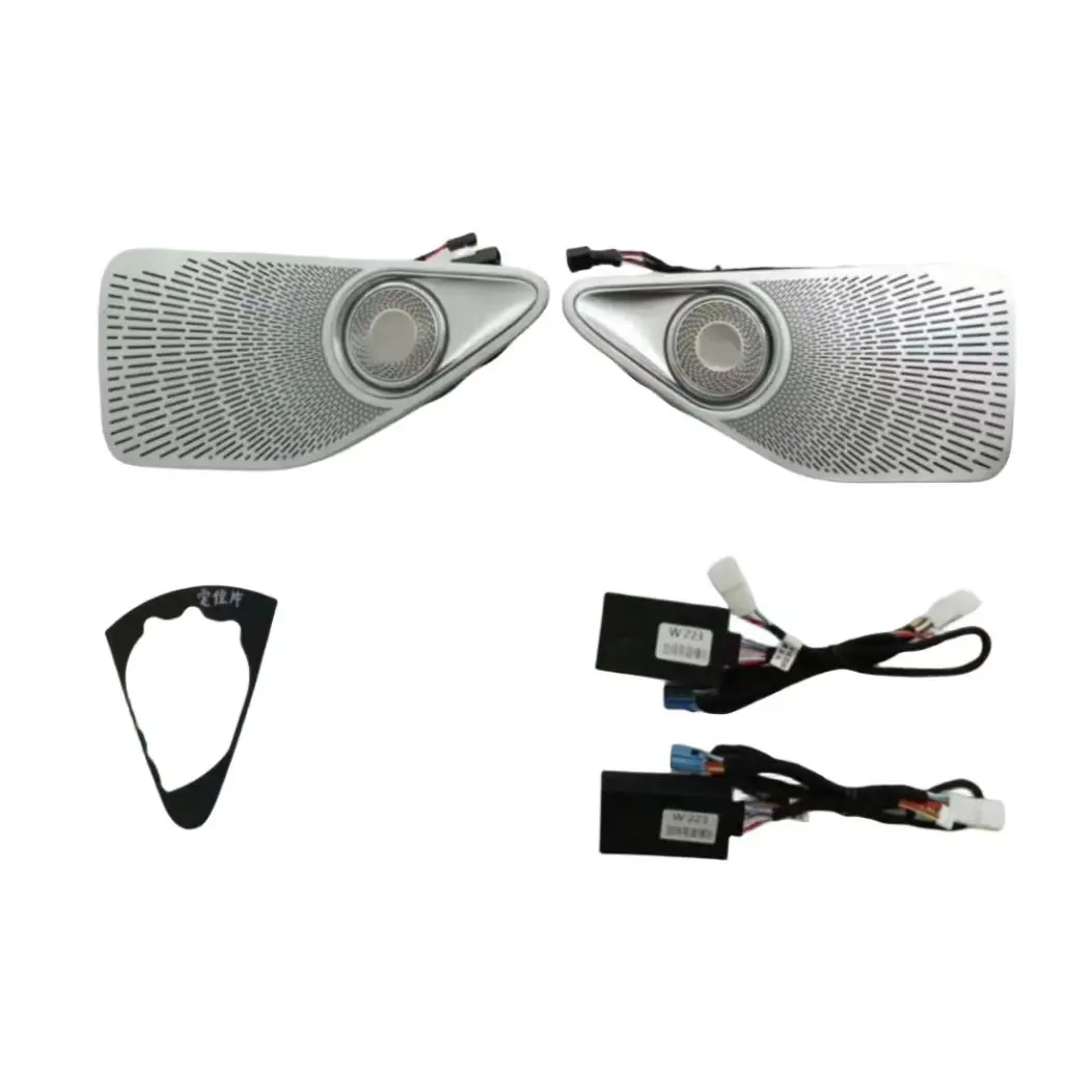 

Car Audio Tweeters with LED Ambient Lighting Kit 64 Color 4D Rotating Tweeter Replacement for Mercedes Benz S Class W223