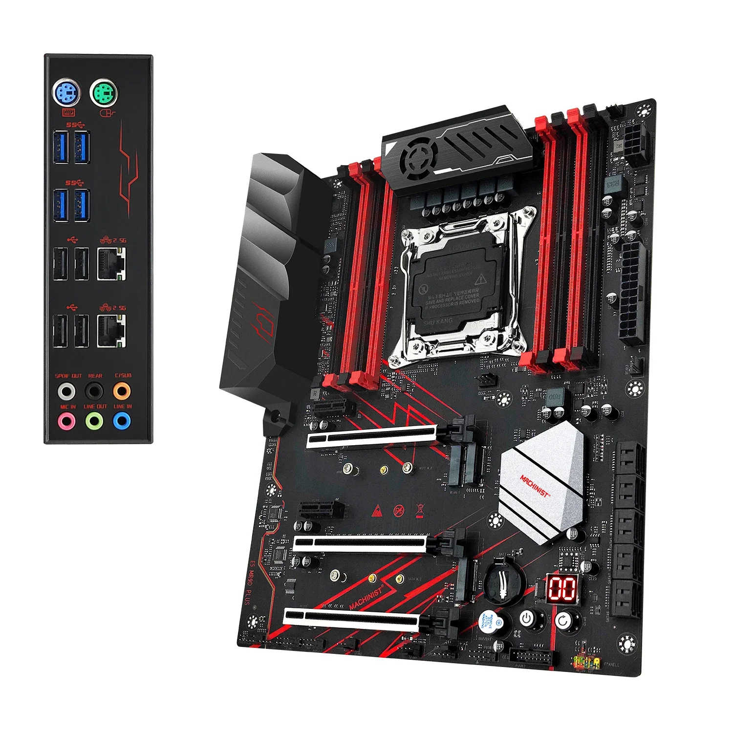 Imagem -04 - Combo de Placa-mãe e5 2690 v4 Cpu Kit Processador Xeon Lga 20113 64g Ddr4 Memória 2666mhz Wi-fi Nvme M.2 Usb 3.0 Machinist-mr9d X99