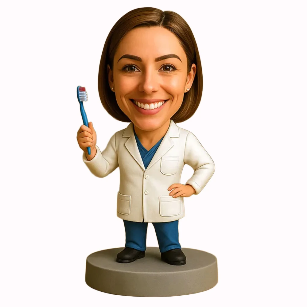 4.7in Custom Big Head Bobbleheads give for Father's Mother's Day Parents Boss Colleagues Family and Friends