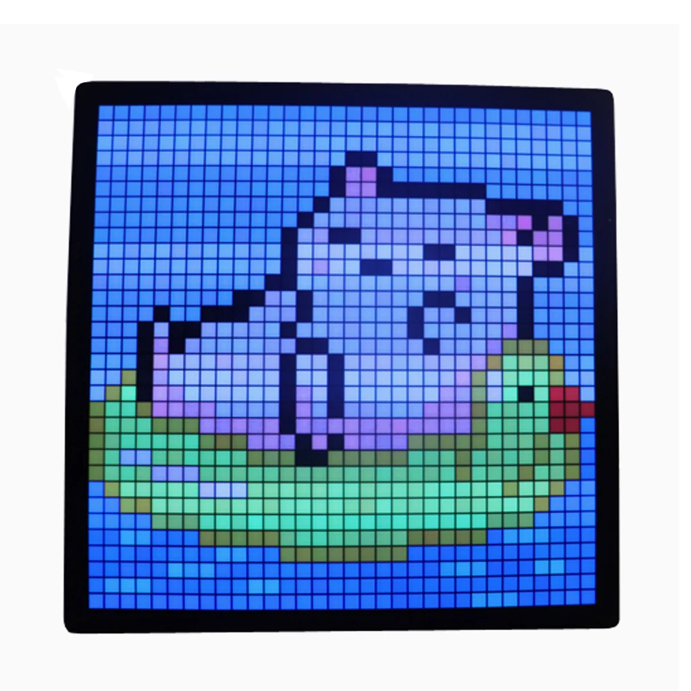 matrix led pixel display screen smart app control programavel faca voce mesmo graffiti texto padrao night light sala de jogos decor 16x16 32x32 01