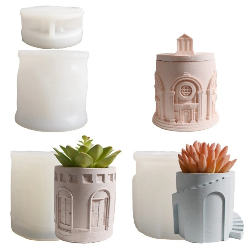 

Creative Silicone Mold Unique Home Decors Mold Castles Holder Mold Multifunctional Warmer Molds .A5KE