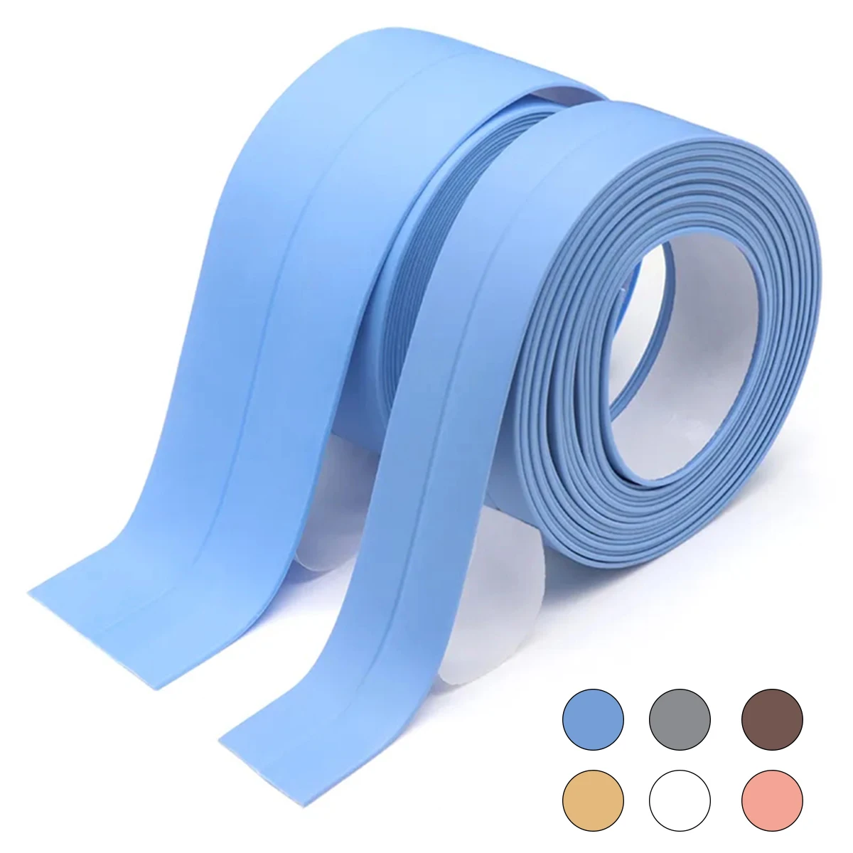 6Colors Bathroom Anti-mold Tape 3.2m 2 Sizes Available Kitchen Waterproof Sealing Tape Bathroom Toilet  Wall Corner Line Tape