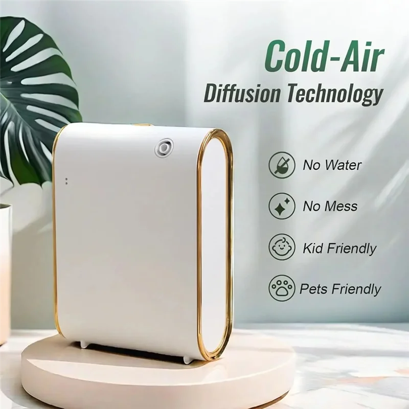 

【A87T】Bluetooth Waterless Fragrance Diffuser Machine For Home Essential Oil Diffuser 1500 Sq Coverage Scent Air Diffuse (US)