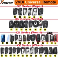 Original XHORSE VVDI Universal Smart / Super / Wireless /Wire Remote Key XS/XE/XN/XK Series English Version