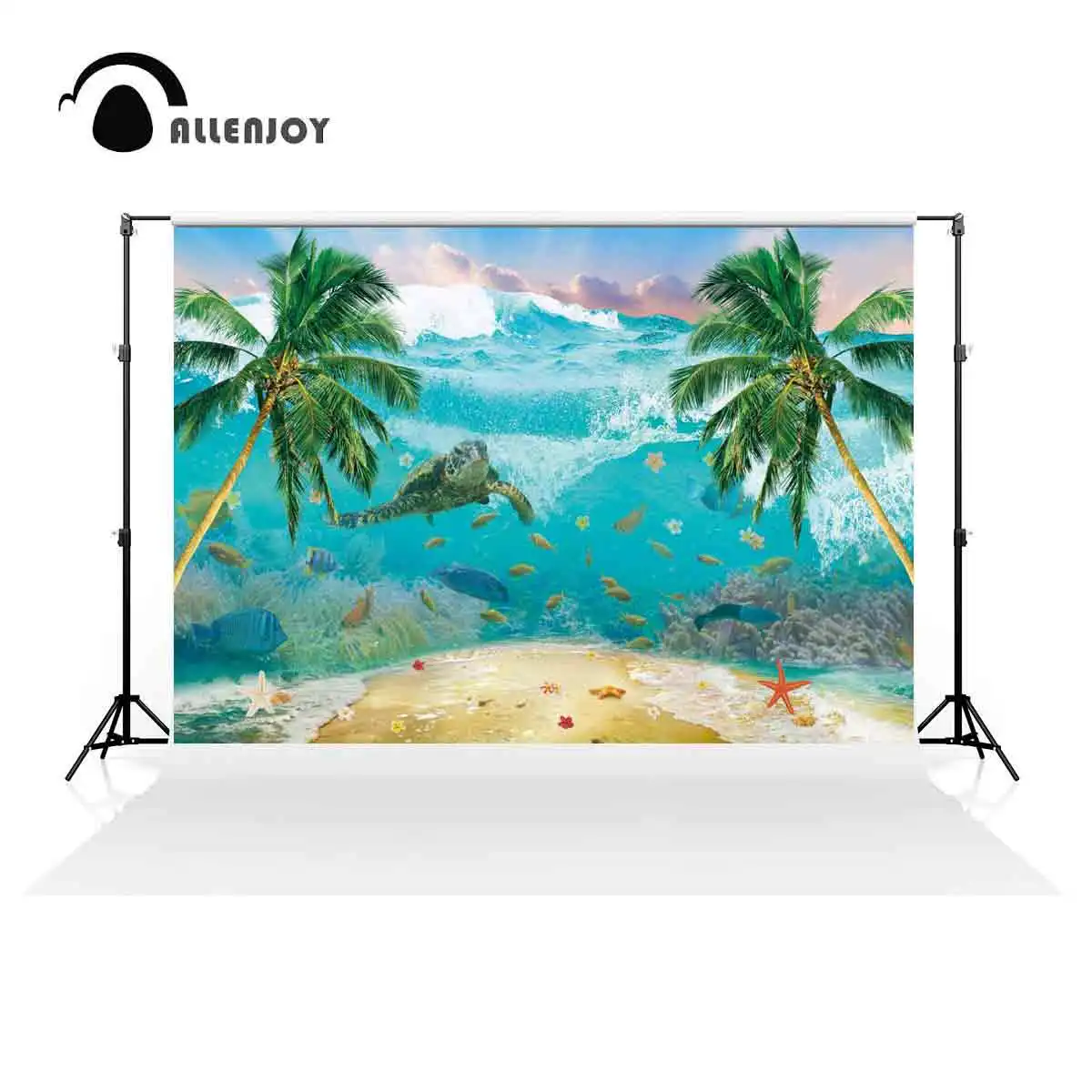 Allenjoy Underwater Wave Ocean Theme Backdrop