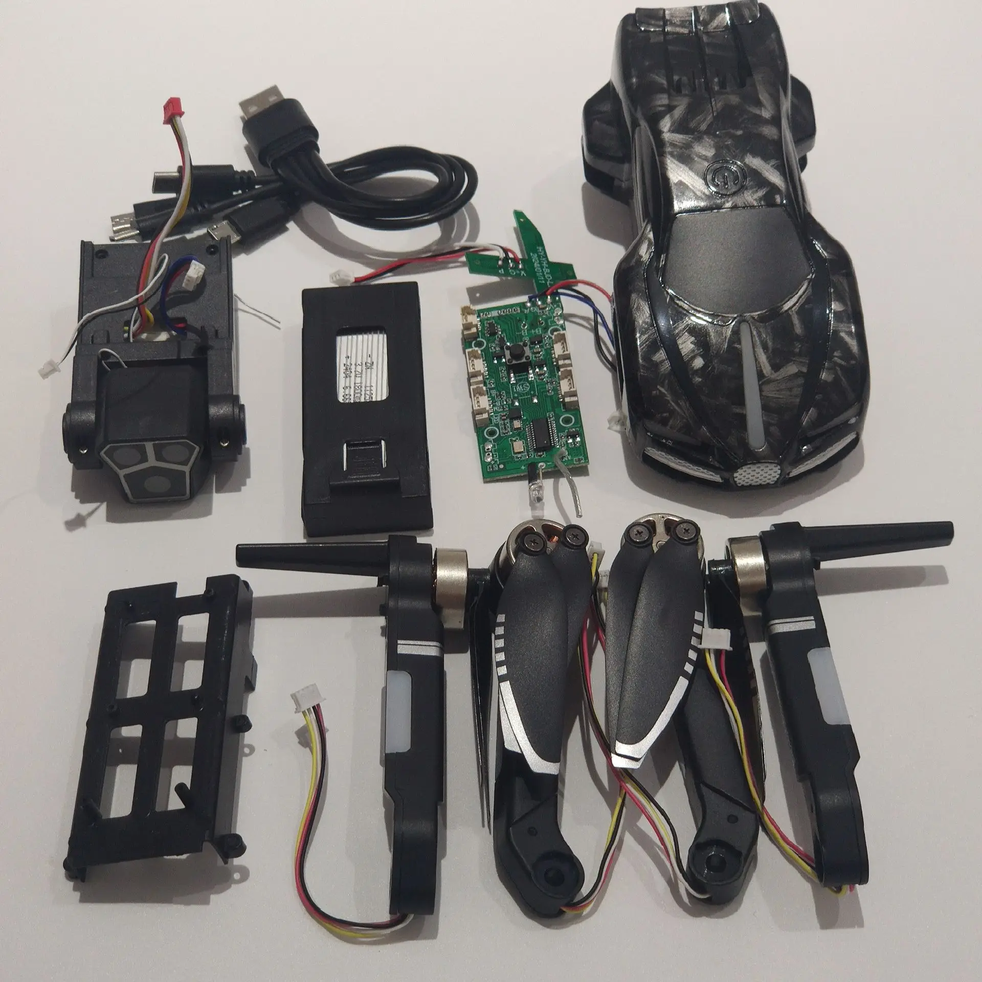 V186 Quadcopter RC Drone Spare Parts Battery/Brushless Motor Arm/Propeller Blade/Body Case/Camera/Charger/Receiving Board etc.