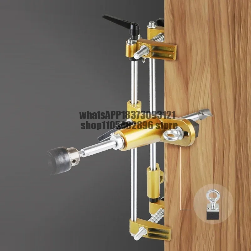 Solid Wood Door Hole Opener Slot Machine Room Door Key Hole Opener Woodworking Installation Key Hole Puncher Tools Set
