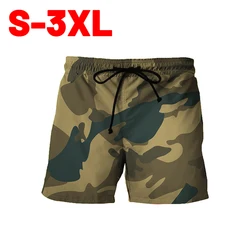 Camouflage Men's Shorts Summer Loose Sports Male Pants Quick Dry Casual Pants Fashion Drawsting Clothes Running Cool Shorts