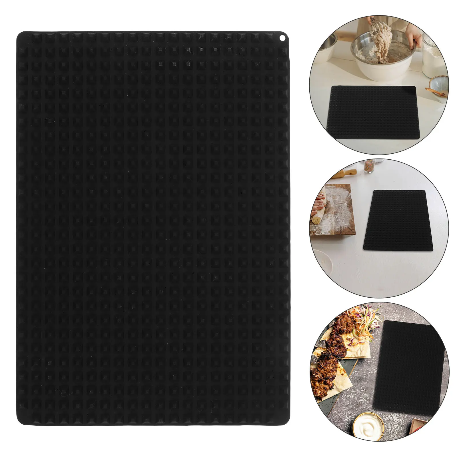 Silicone Baking Mat – Non-Stick, Heat-Resistant, Pyramid Texture for Oven, Grill, Baking Cookies & Bread