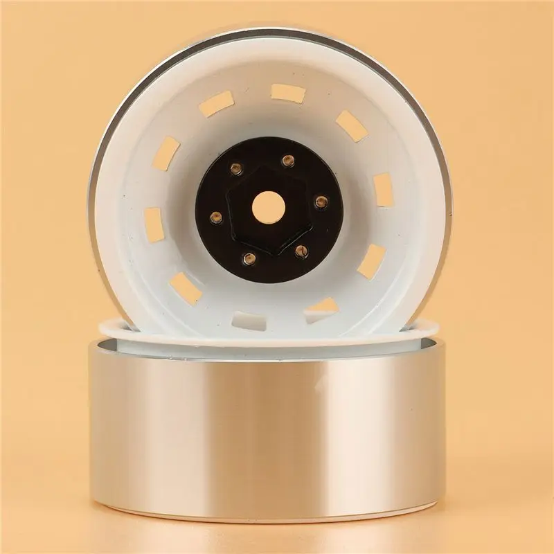 

Комплект из 4 металлических дисков-бидлоков 1,9 дюйма для радиоуправляемых краулеров 1/10, белые