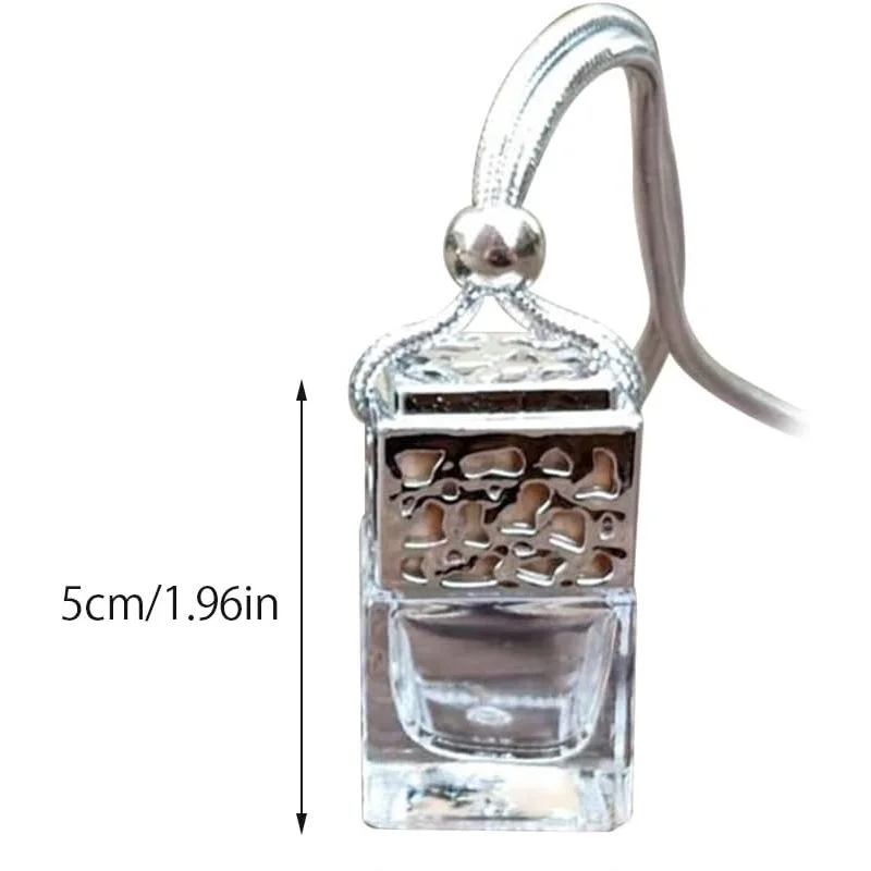 Air Freshener Ornament Perfume Bottle Pendant Essential Oils Auto Car Perfume Bottle Hanging Glass Bottle Car-styling image 6