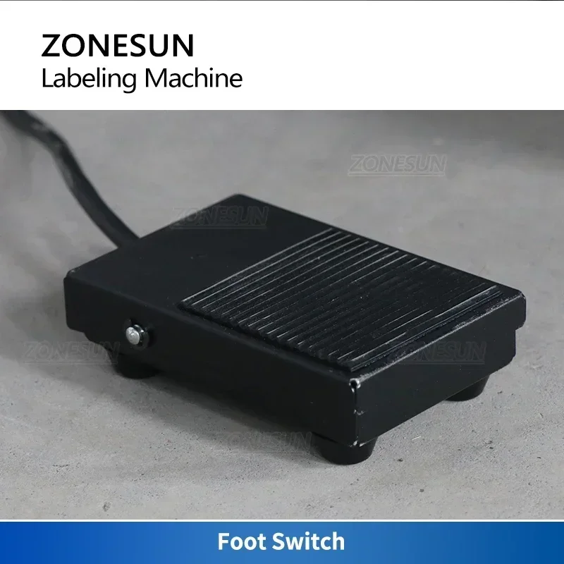 ZONESUN-máquina etiquetadora de escritorio, tarro hexagonal cosmético, botellas redondas de plástico de vidrio, bañeras cuadradas, ZS-TB805B