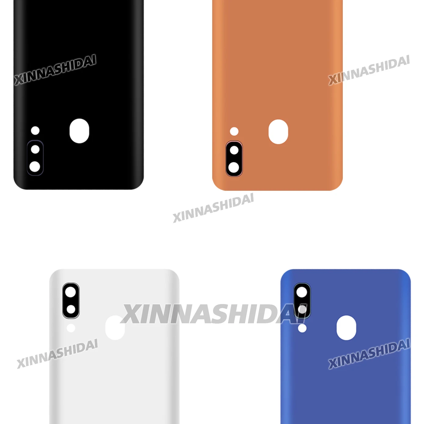 Задняя крышка/панель аккумуляторного отсека для Samsung Galaxy A40 2019 A405, пластиковый корпус с наклейкой, замена