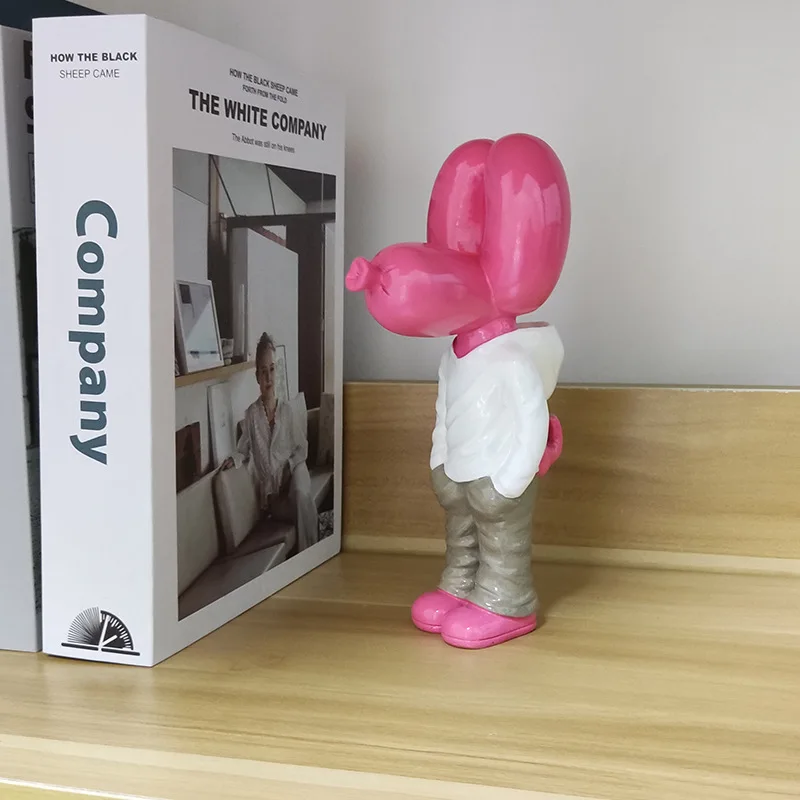 

Balloon dog resin statue, embedded pocket resin decoration, American living room wine cabinet, TV cabinet decoration